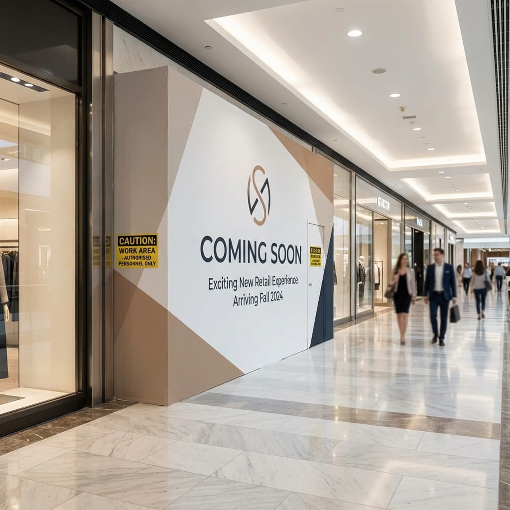 Mall construction and barricade