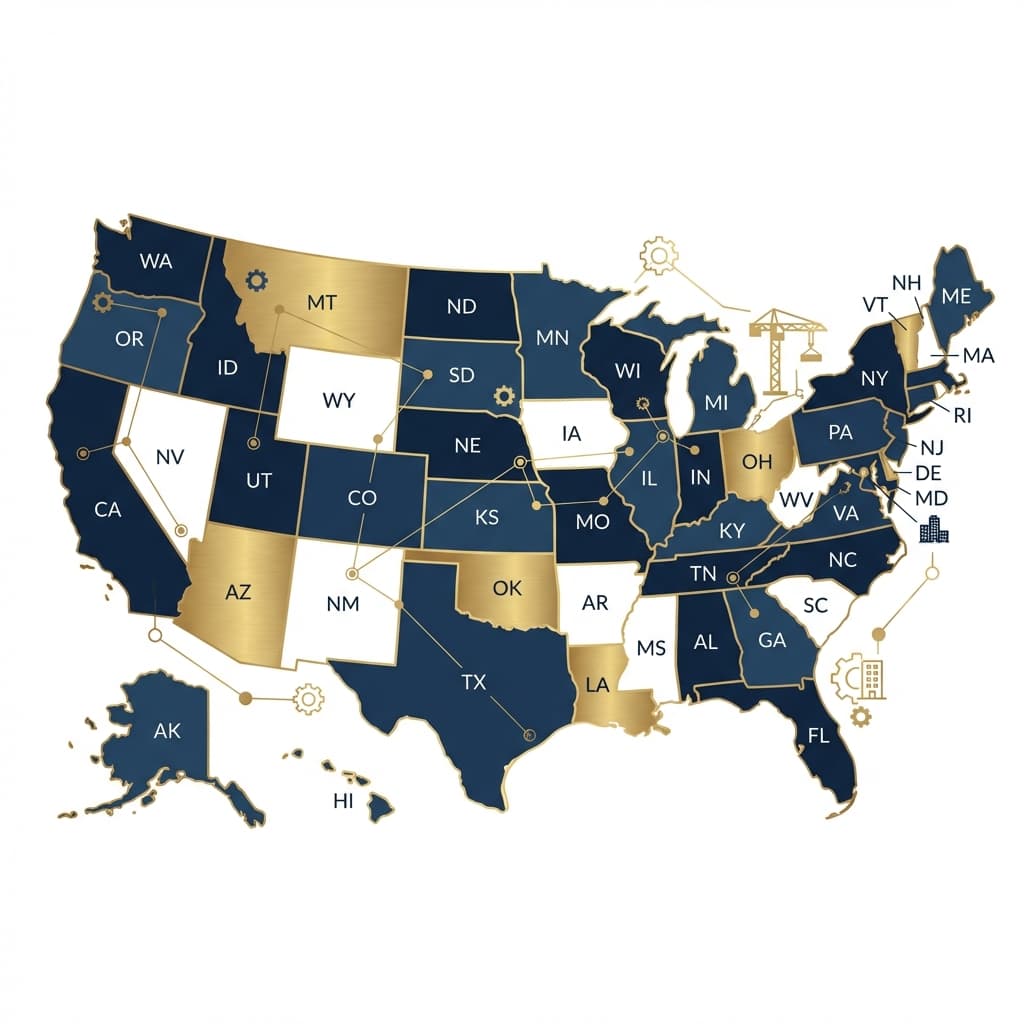 Nationwide coverage map